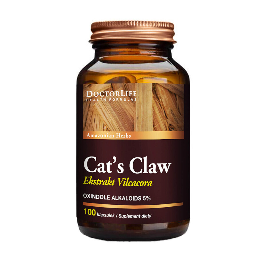 Doctor Life Cat's Claw Extract Amazonian Herbs, cat's claw, 100 capsule