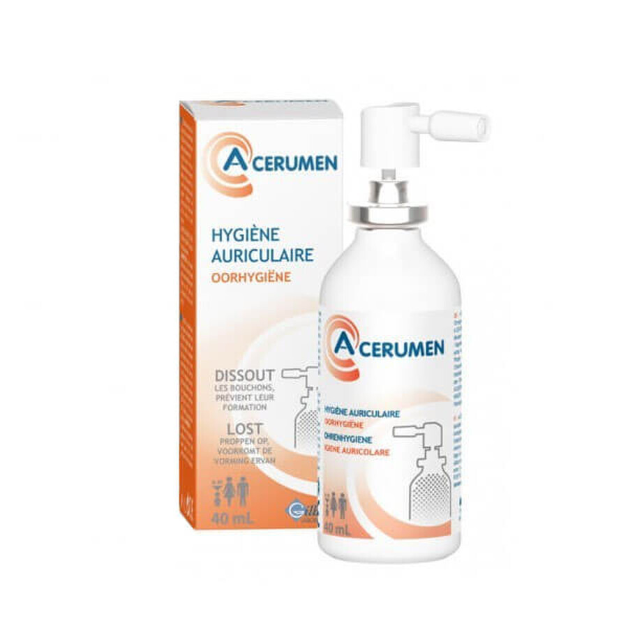 A-Cerumen, Ohrhygienepräparat für Kinder ab 6 Monaten und Erwachsene, Spray, 40 ml