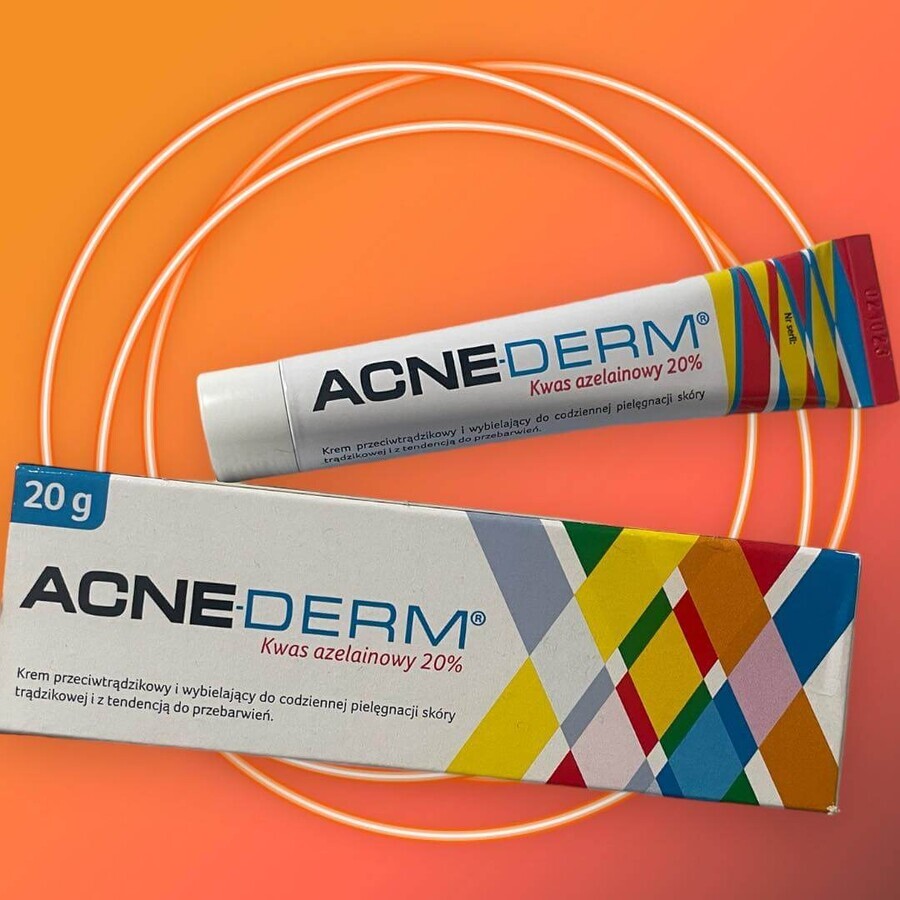 Acne-Derm, cremă antiacneică, acid azelaic 20%, 20 g