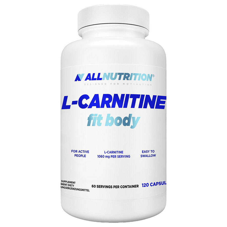 Allnutrition Leistungsfähigkeit L-Carnitin FitBody Kapseln, 120 Stück
