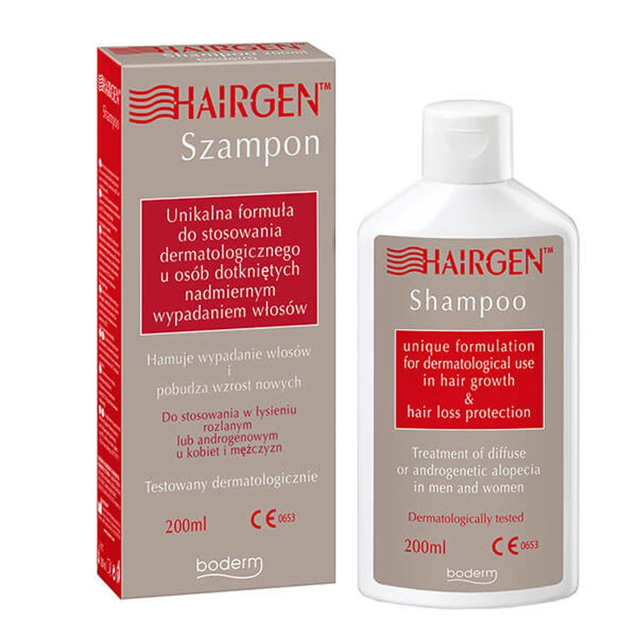 Hairgen, shampoo for dermatological use in people with excessive hair loss, 200 ml