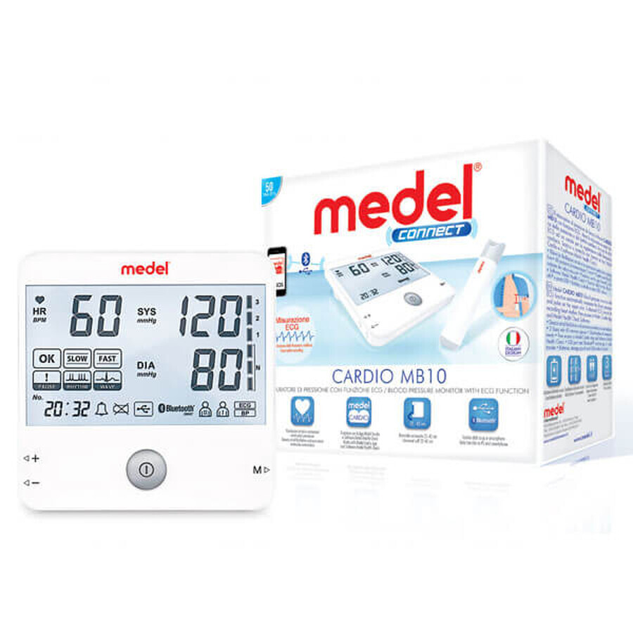 Medel Connect Cardio MB10, monitor automat de tensiune arterială pentru brațul superior