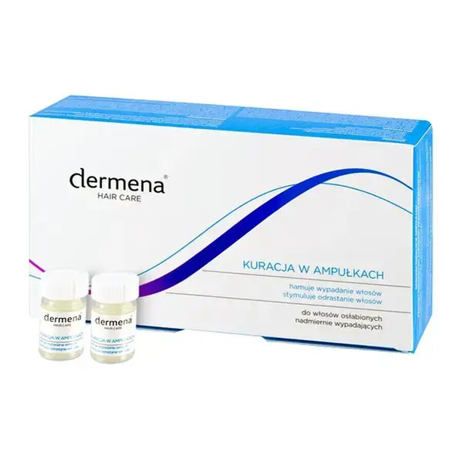 Dermena Hair Care, Behandlung zur Verhinderung von Haarausfall, 5 ml x 15 Ampullen