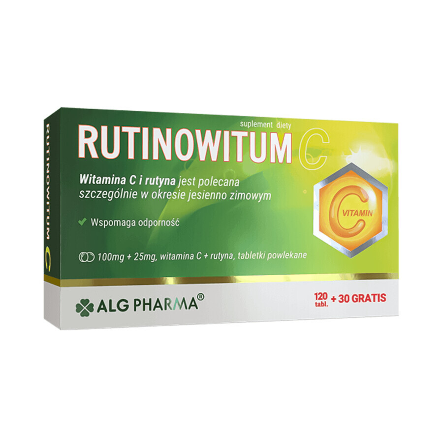 Rutinowitum C Integratore Alimentare con Vitamina C - 150 Compresse