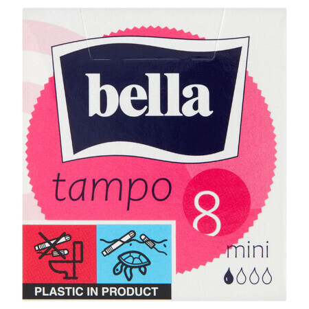Bella Tampo, tampoane sanitare cu răsucire ușoară, Mini, 8 buc.