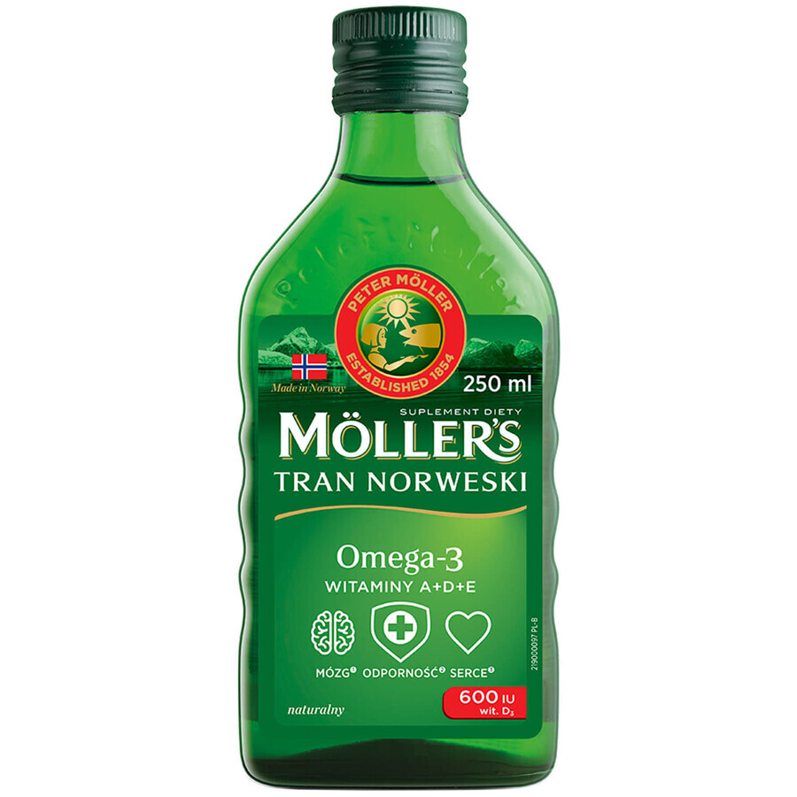 Moller s Tran Natürlicher Norwegischer Flüssigkeitszusatz 250ml.