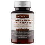 Magnesiumzitrat + Vitamin B6 Tabletten - Nahrungsergänzungsmittel für Energie und Entspannung, 60 Tabl.