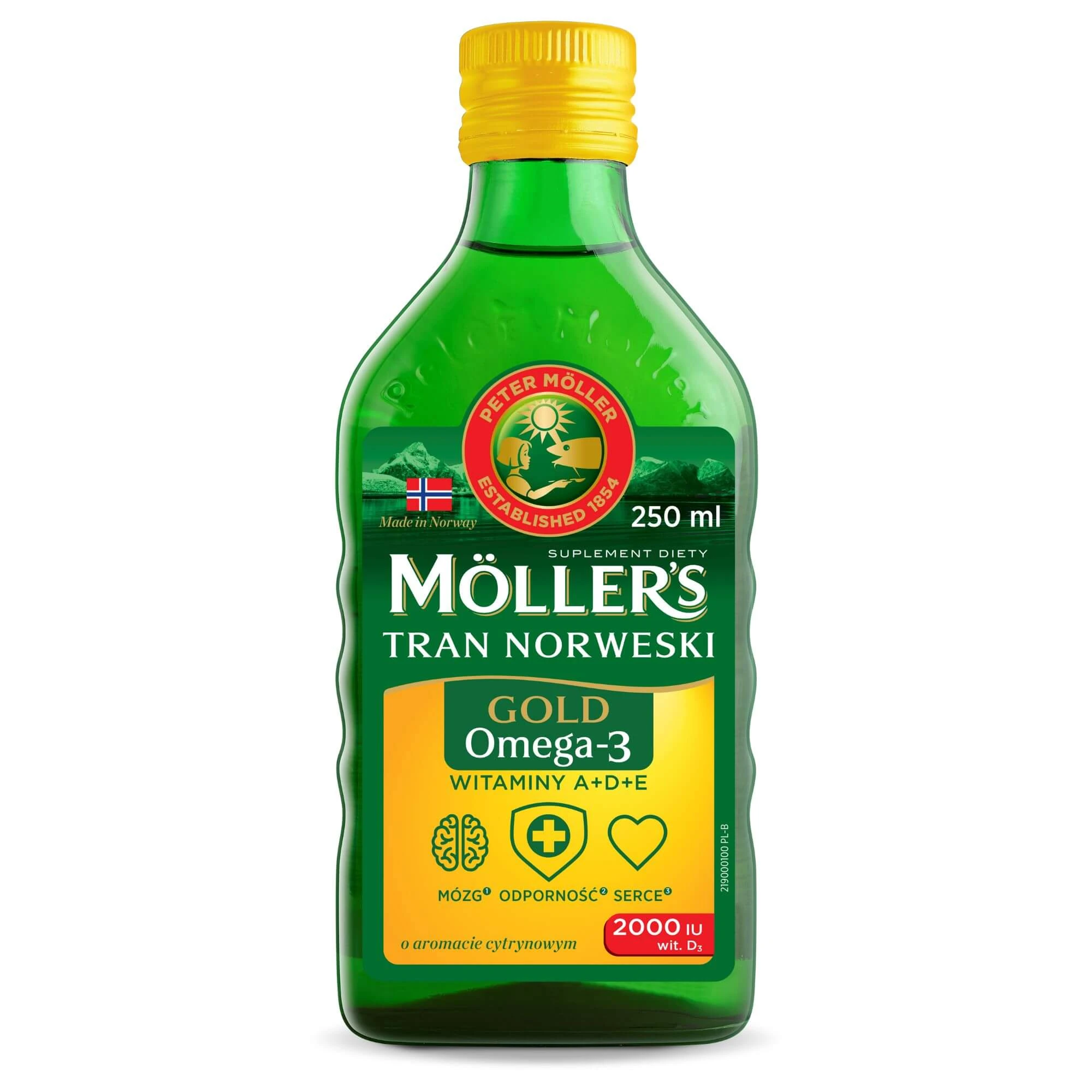 Möllers GOLD Omega-3 Zitronengeschmack, 250 ml