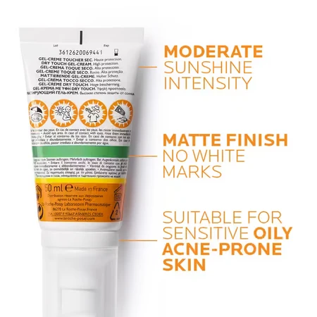 La Roche-Posay Anthelios Mattierende Gel-Creme SPF50+, 50 ml