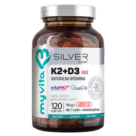 MyVita Argento Vitamina K2+D3 Forte 120 capsule