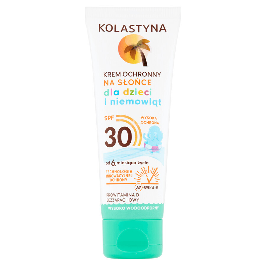 Kolastyna, Sonnenschutzcreme für Kinder und Babys, ab 6 Monaten, SPF 30, 75 ml