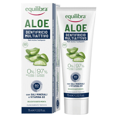 Equilibra, Dreifachwirkung Zahngel mit Aloe Vera, 75ml