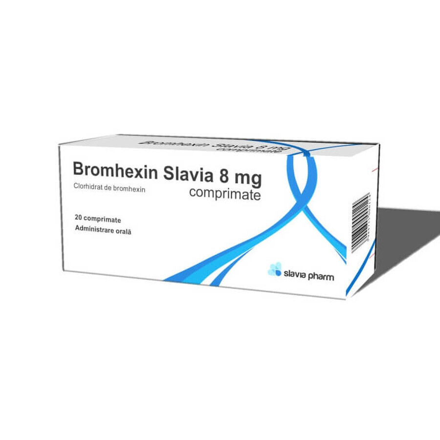 Bromhexin Slavia 8 mg, 20 Tabletten, Slavia