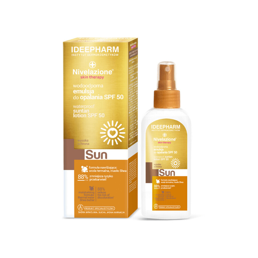 Nivelazione Skin Therapy, Emulsie de protecție solară rezistentă la apă, SPF 50, 150 ml