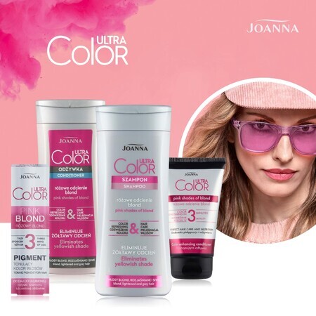 Joanna Ultra Color System, șampon, păr blond, decolorat și cărunt,200 ml