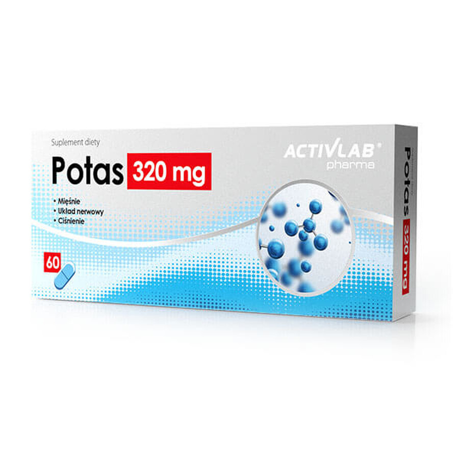 Activlab Pharma Potasiu 320 mg, 60 capsule