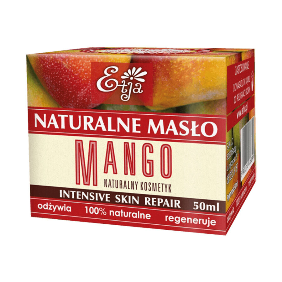 Etja Bio-Mangobutter 50g - Natürliche Pflege für Haut  amp; Haar - Feuchtigkeitsspendend  amp; Reich an Nährstoffen - Zertifizierte Bio-Qualität.
