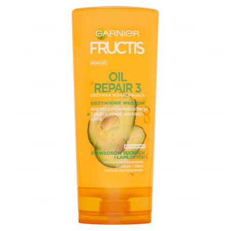 Garnier Fructis Oil Repair 3, Balsam de întărire pentru păr, 200 ml