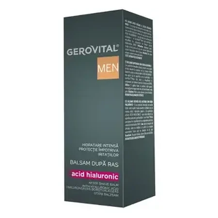 After shave balm with hyaluronic acid Gerovital Men, 100 ml, Farmec