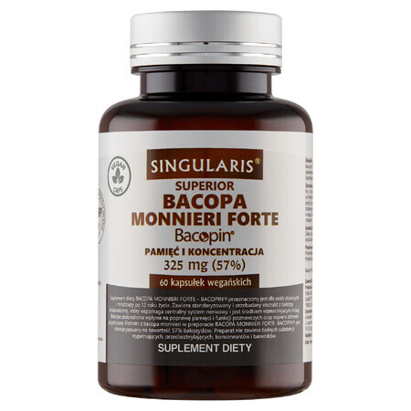 Singularis Superior Bacopa Monnieri Forte, 60 capsule vegane