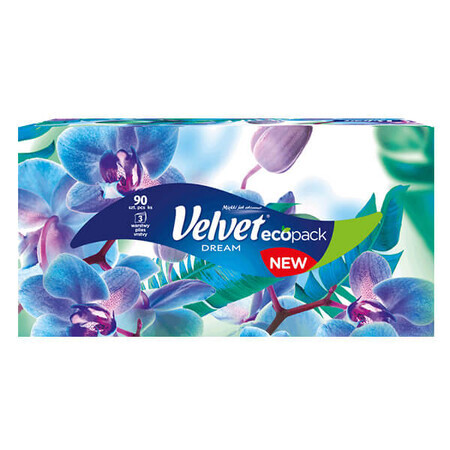 Velvet Dream, șervețel, 3 straturi, 90 buc.