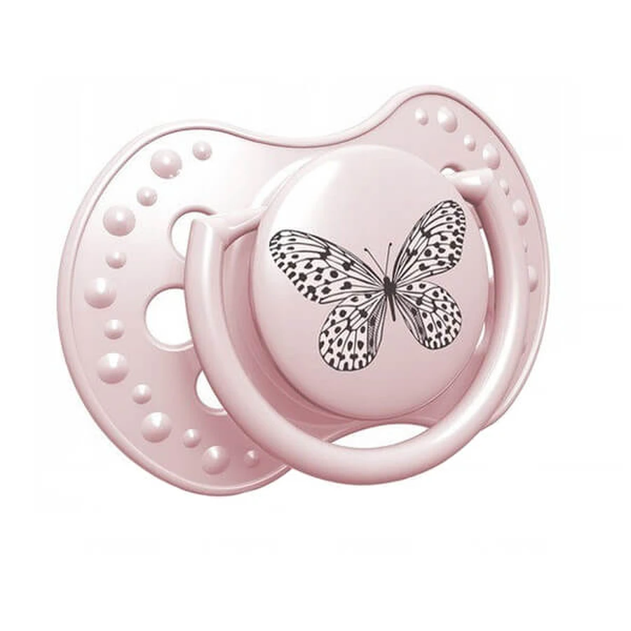Silikonschnuller Botanic Design 2er Set - Mädchen 3-6 Monate