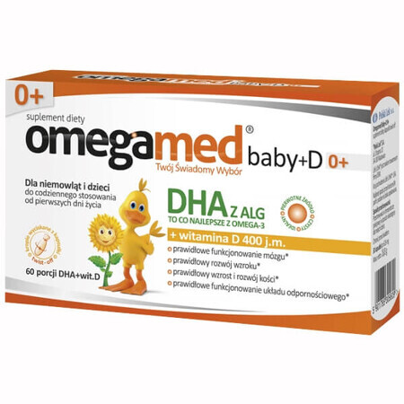 Omegamed Baby +D 0+, 60 Twist-Off Kapseln