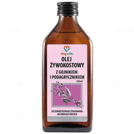 MyVita, ulei de rășinoase cu gențiană și picior de soc, pentru zone dureroase, 250 ml