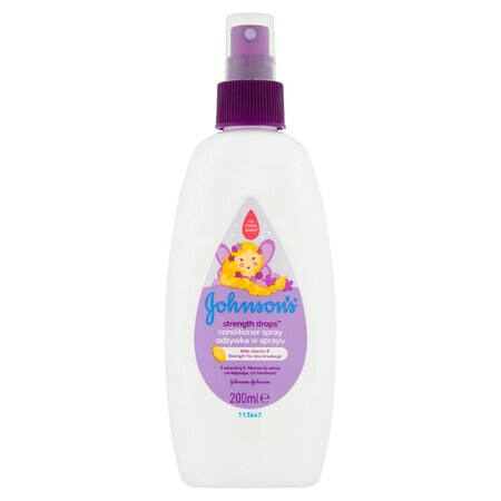 Johnson&#39;s baby, Strength drops, haarconditioner voor kinderen in een spray, zonder uitspoelen, 200 ml