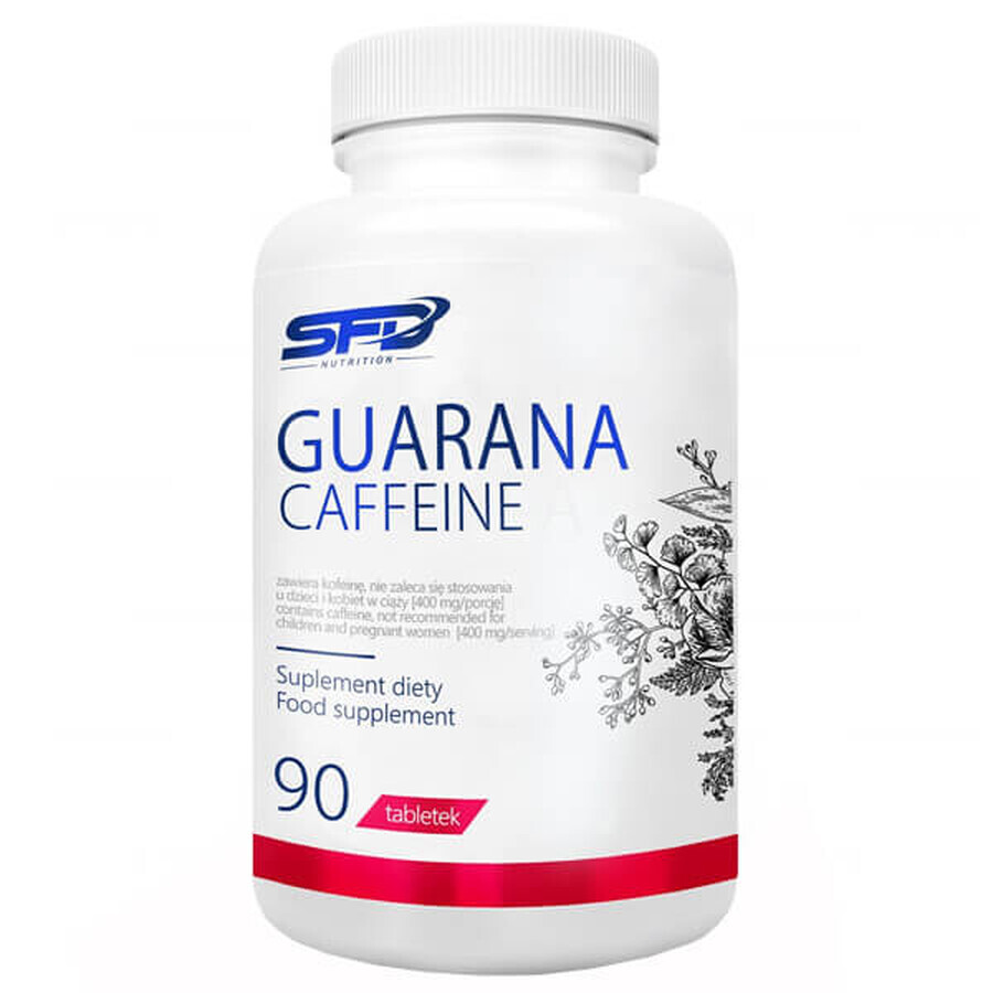 SFD Guarana Caffeine, 90 comprimate