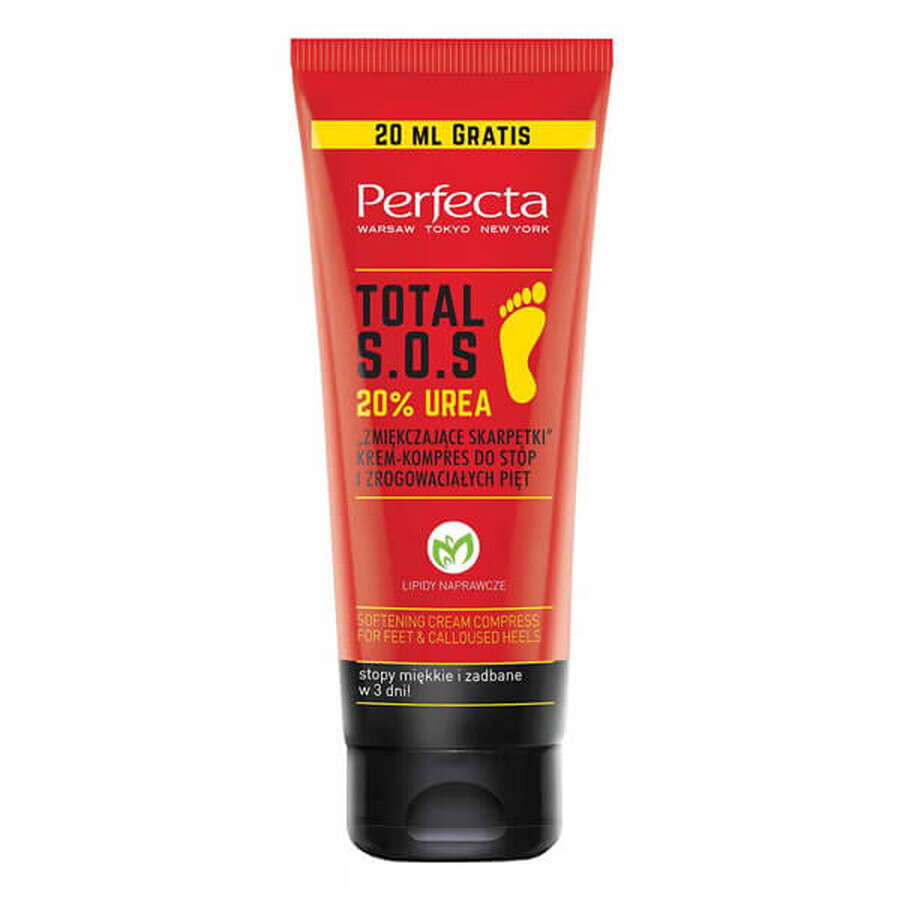 Dax Perfecta Total SOS, 20% UREA, Soaking socks, cream-compress for calcareous feet and heels, 120 ml