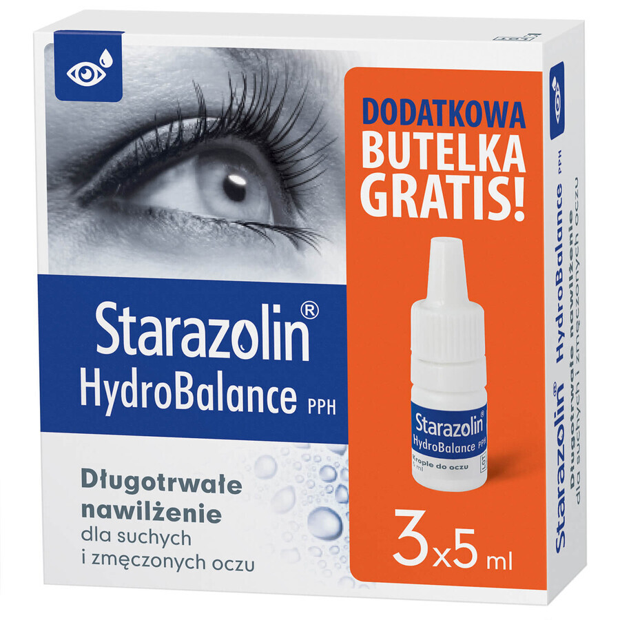 Starazolin HydroBalance PPH, Augentropfen, 2 x 5 ml + 5 ml gratis