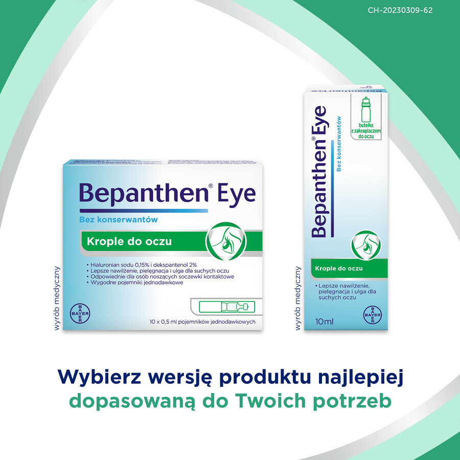 Bepanthen Augentropfen, 10 Ampullen