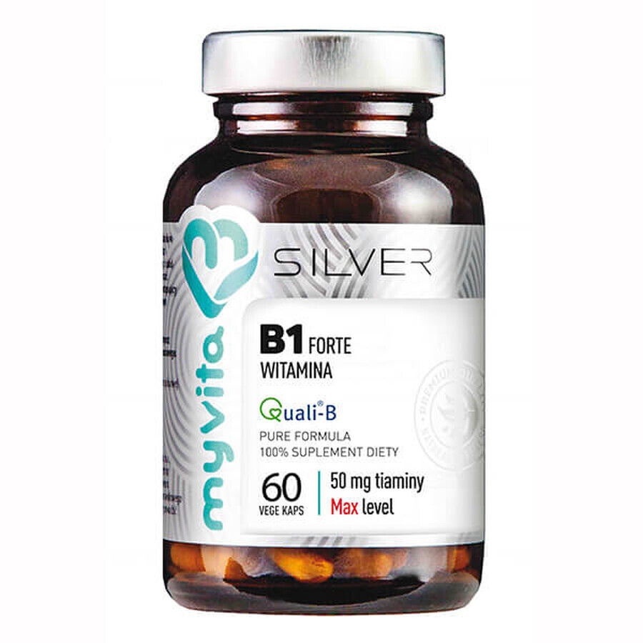 Vitamin B1 - Nahrungsergänzungsmittel, 60 Kapseln, MyVita Silber