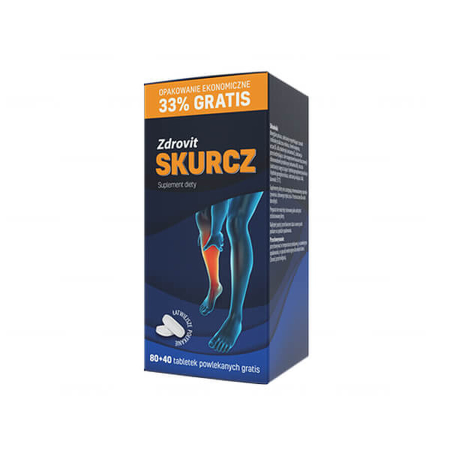 Zdrovit Skurcz, 80 comprimidos + 40 comprimidos