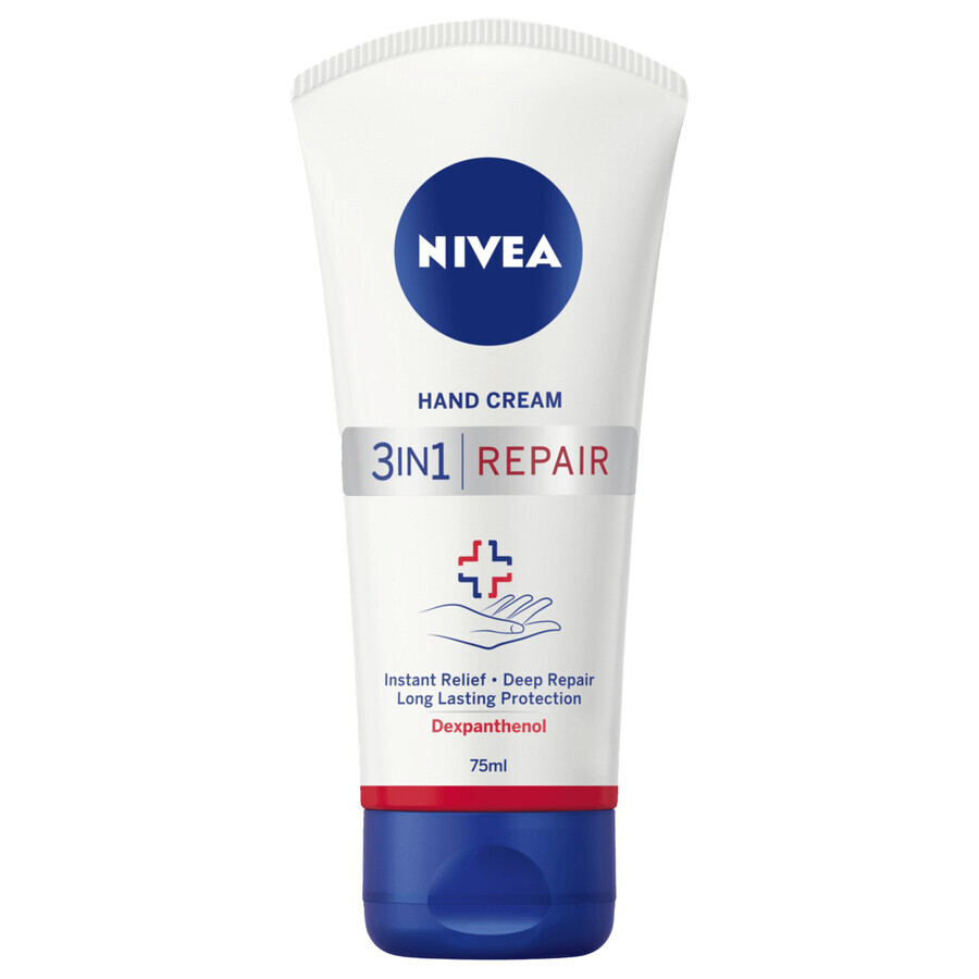 Nivea, Cremă regeneratoare pentru mâini, Reparare și îngrijire, 75 ml