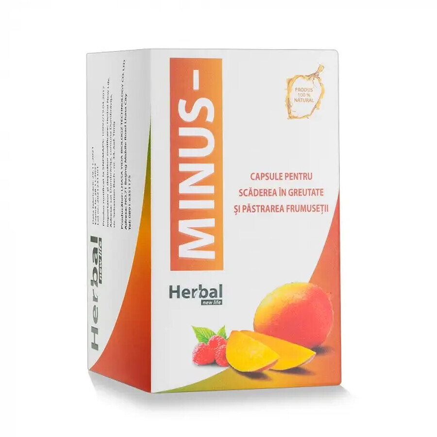 Capsule de slabit Minus, 30 comprimate, Herbal New Life