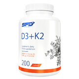 SFD D3 + K2, Vitamin D 2000 IU + Vitamin K 100 µg, 200 Tabletten