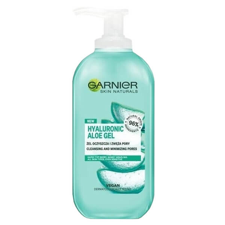 Garnier Skin Naturals, Hyaluronic Aloe, gel de curățare facială, 200 ml
