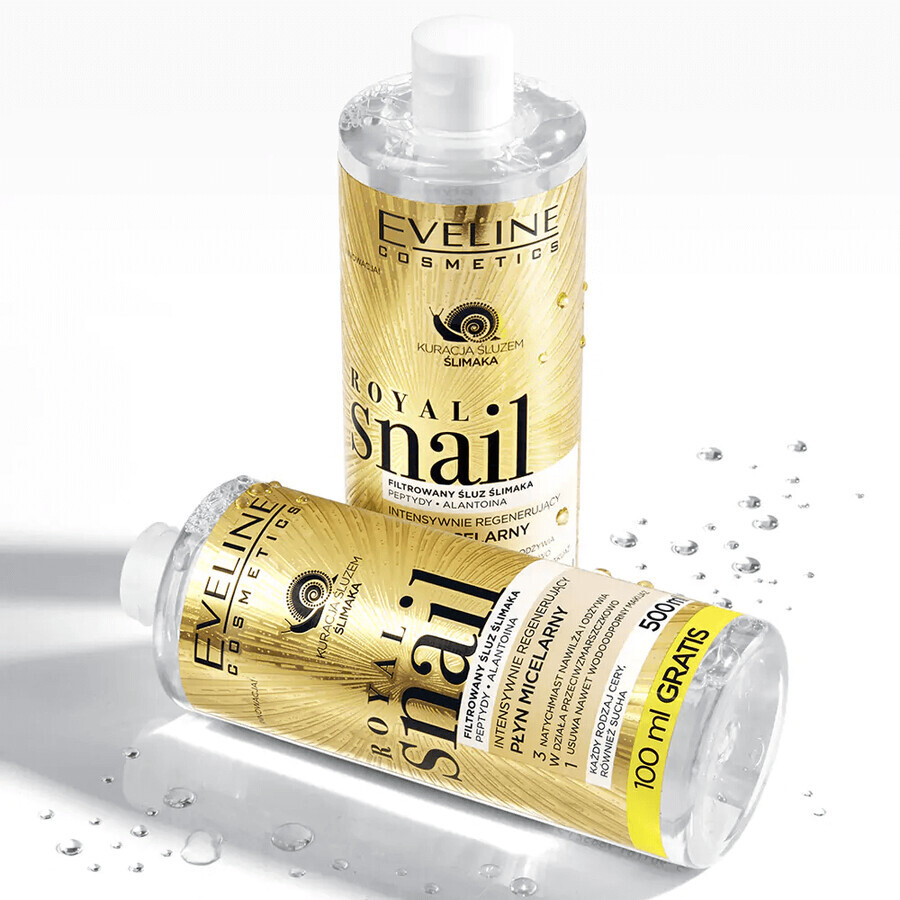 Eveline Cosmetics Royal Snail, Loțiune micelară regeneratoare intensivă, 500 ml