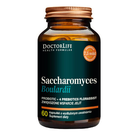 Saccharomyces Boulardii Kapseln für die Darmgesundheit, 60 Stück.