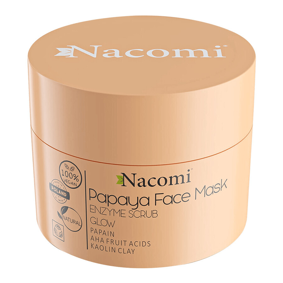 Nacomi Papaya Gesichts Enzym Maske mit Papain, 50ml