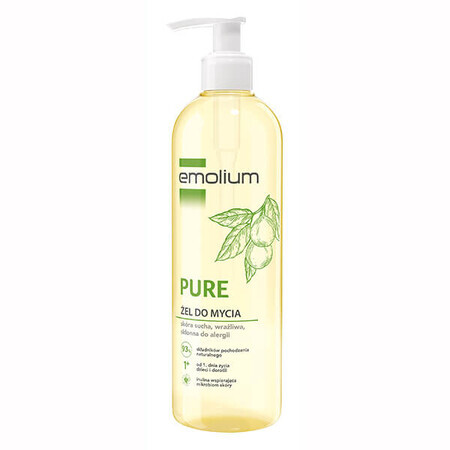 Emolium Pure, gel de spălare pentru copii din prima zi și adulți, 400 ml