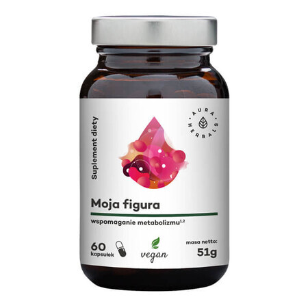 Aura Herbals, My Figure, metabolism support, 60 vegan capsules