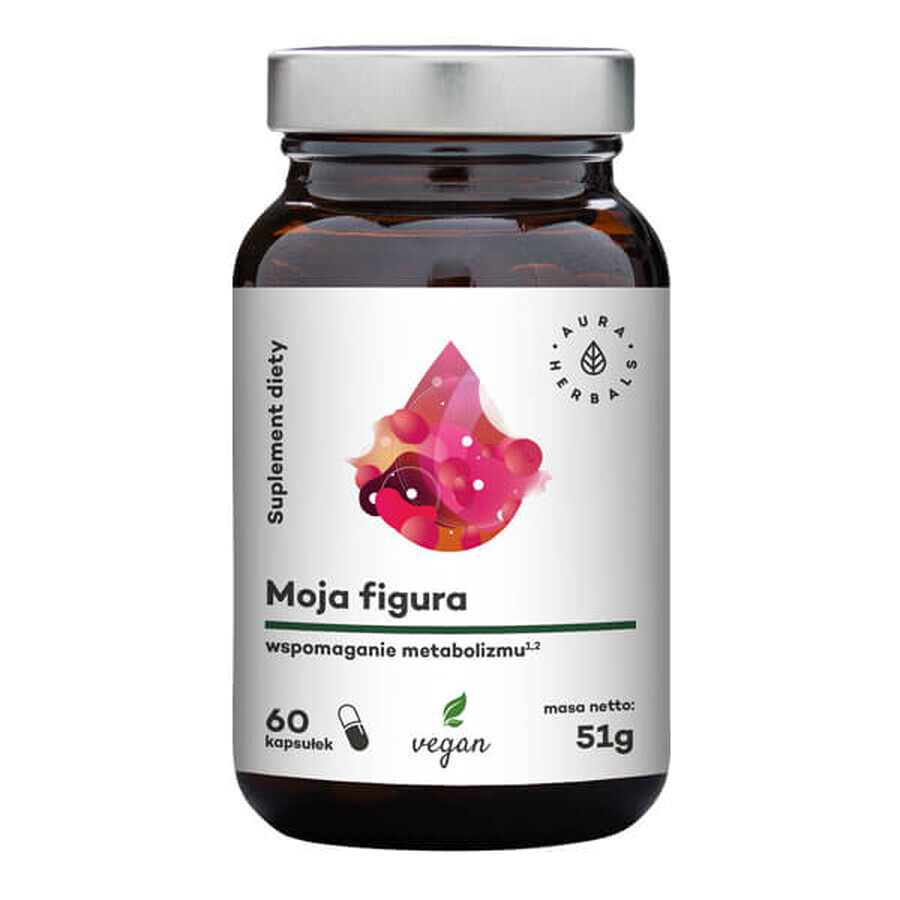 Aura Herbals, My Figure, metabolism support, 60 vegan capsules