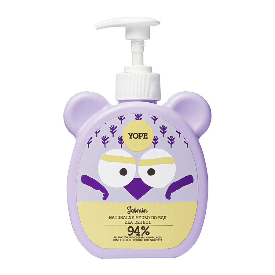 Yope Jasmine, savon liquide naturel pour les mains des enfants, 400 ml