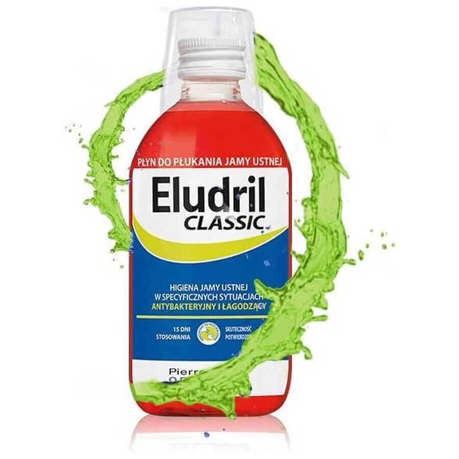 Eludril Classic, Mundspülung, 500 ml, Pierre Fabre