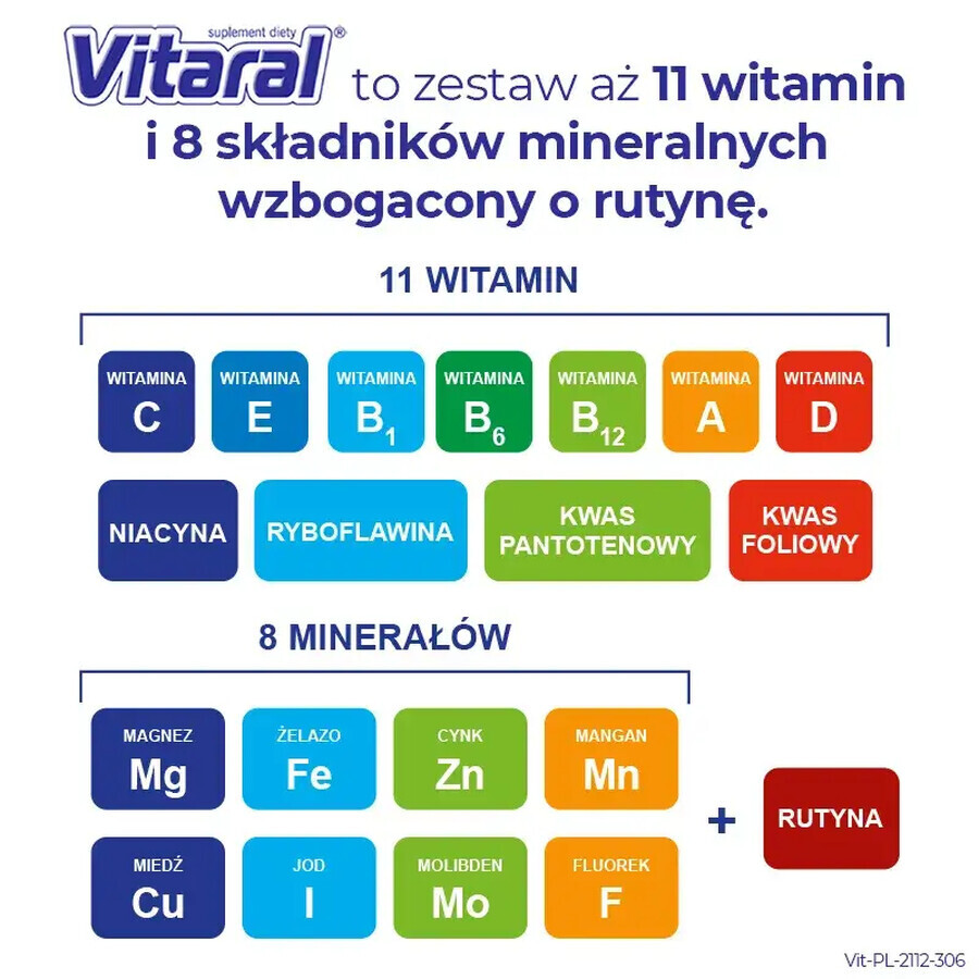 Vitaral, 60 comprimés + 10 comprimés gratuits