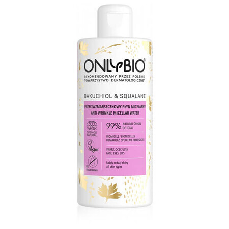 OnlyBio Bakuchiol & Squalane, loțiune micelară antirid, 300 ml