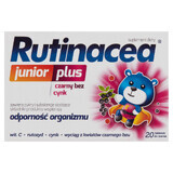 Rutinacea Junior Plus, fruit flavor, 20 tablets